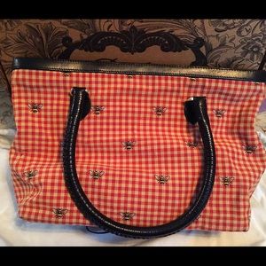 Vintage Brighton Checker Fabric Handbag